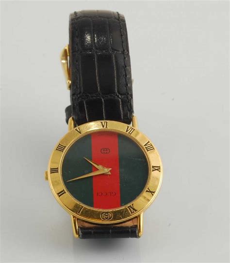 used gucci vintage watch mens 80s red and blue|vintage Gucci watch 1980s.